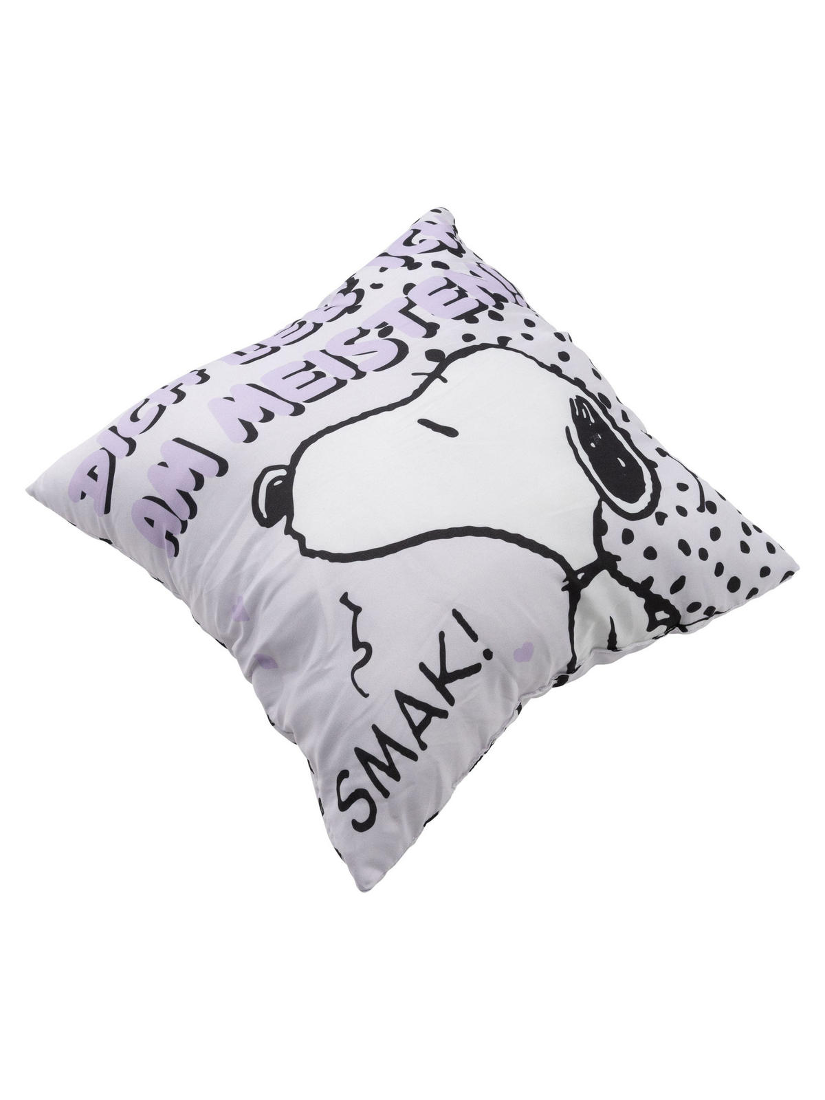 ZIERKISSEN The Peanuts Snoopy Dich lieb ich am meisten Weiß 40 x 40 cm - Weiß, Textil (40/40/10cm) - United Labels