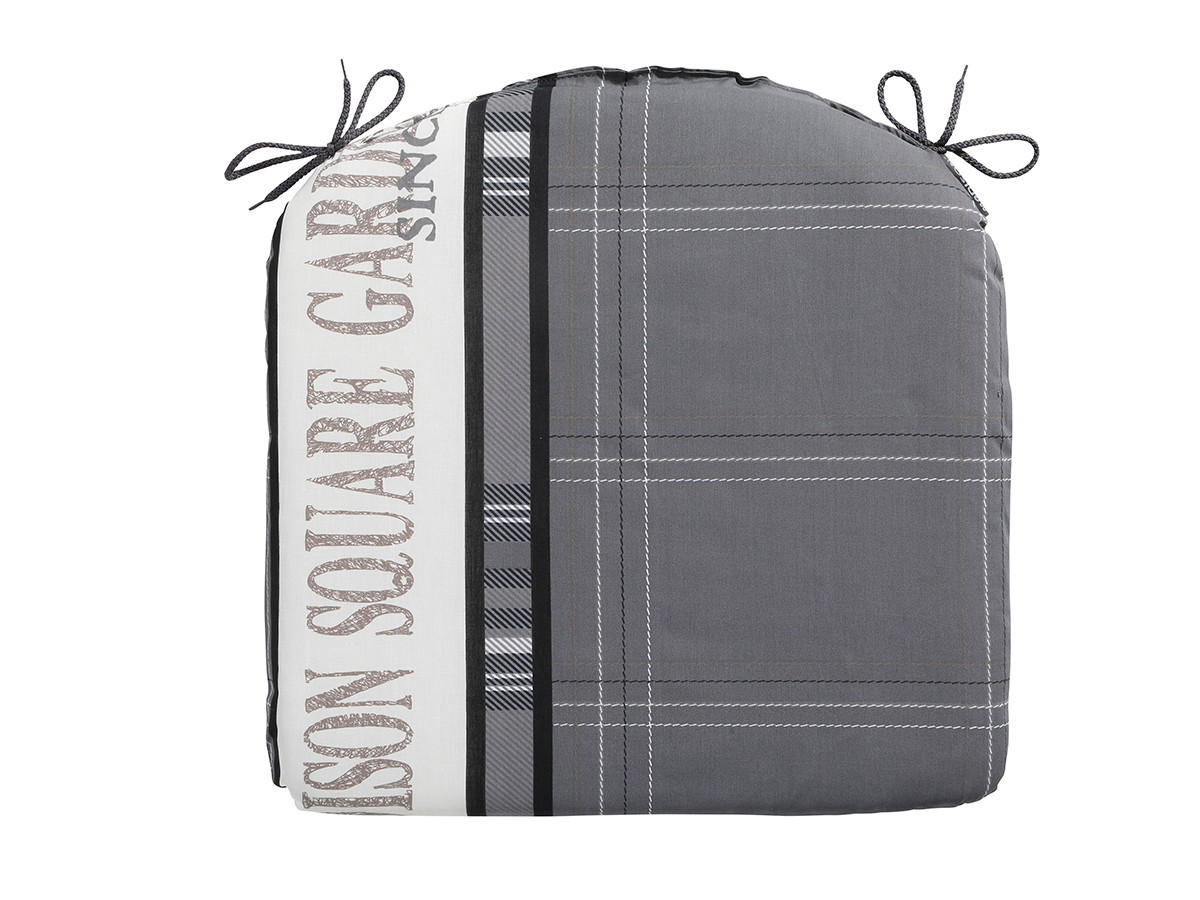 SITZKISSEN Madison 46/48 cm 4er-Set - Grau, Textil (48/4/46cm) - Madison