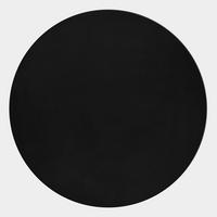 TEPPICH Wohnzimmer Einfarbig Pflegeleicht Waschbar OEKO-TEX Rund Schwarz 160x160 cm Flur – NECKAR - Schwarz, Textil (160/160cm) - KADIMA DESIGN