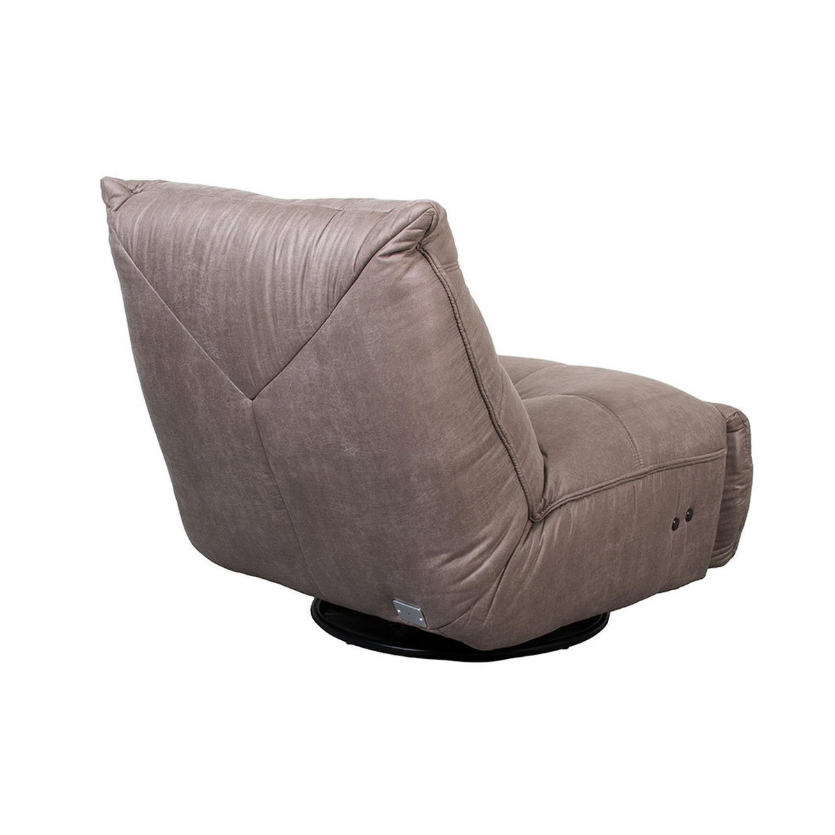 SESSEL Powernap station - Taupe - 60/80/62 cm - Taupe, Textil (60/80/62cm) - LABEL51