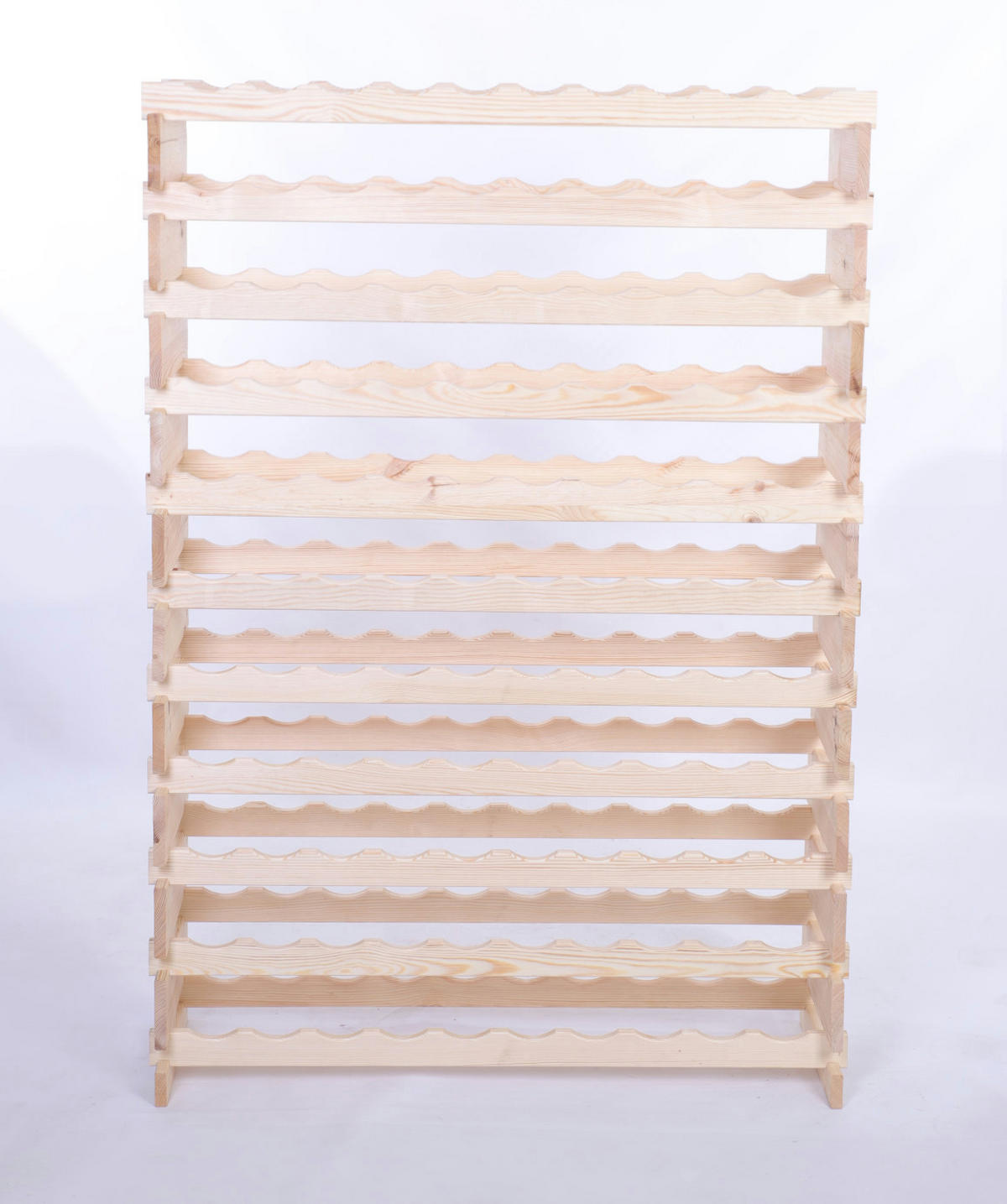 WEINREGAL VINOTECA FLEX PRO HxBxT 149x103x28 110 Flaschen auf 11 Ebene Natur unbehandelt - Naturfarben, Holz (103/149/28cm) - PROREGAL