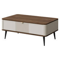 COUCHTISCH Marly RE16 - Kaschmir/Goldfarben, Holzwerkstoff/Metall (60/100/42cm) - MIRJAN24