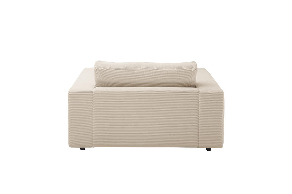 LONGSEAT MADELINE Beige Cord - Beige/Schwarz, Kunststoff/Textil (150/86/170cm) - KAWOLA