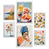 POSTER Set Mit 6 Frühstück Lesen A3 & A4 Weißer Rahmen - Weiß, Papier (29/3/42cm) - Nacnic