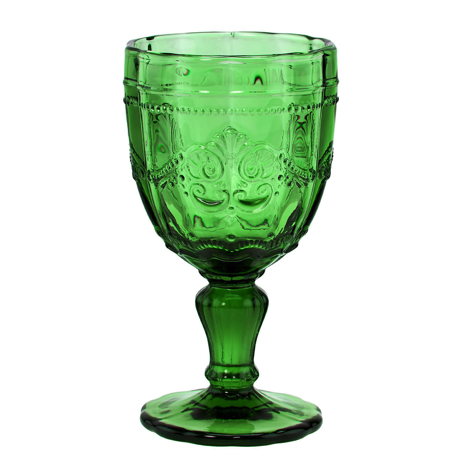 WEINGLAS (6er Set) Victorian - Dunkelgrün, Glas (0.23L) - Butlers