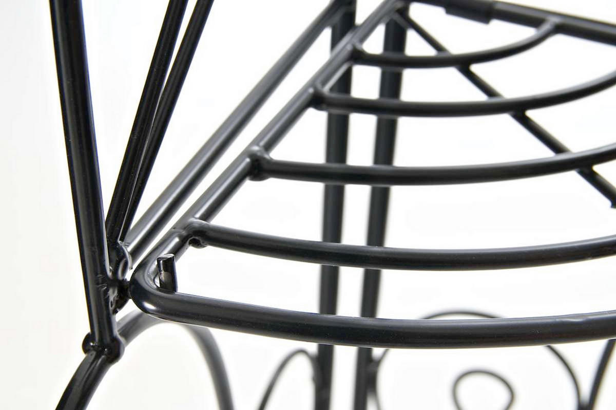STANDREGAL Irmi schwarz - Schwarz, Metall (40/154/30cm) - TPFGarden