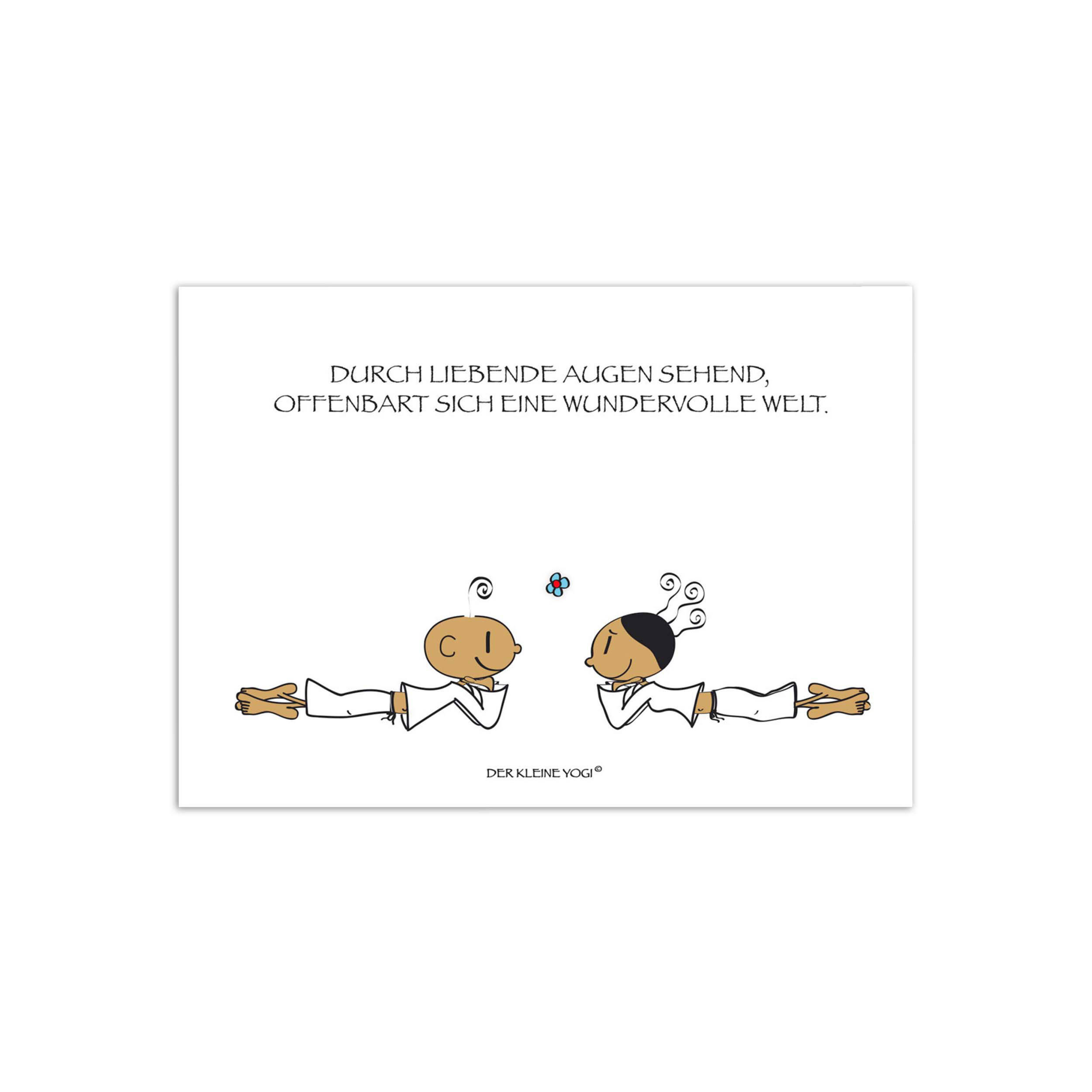 POSTKARTE Der Kleine Yogi Liebend Augen, 10er Pack, Papier / Pappe, 10.5 cm x 15 cm - Multicolor, Papier (10.5/1cm) - Goebel