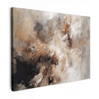 LEINWANDBILD - Farbe - Abstrakt - Beige - Kunst - 40x30 - Wanddeko - Greige, Textil (40/30cm) - MuchoWow