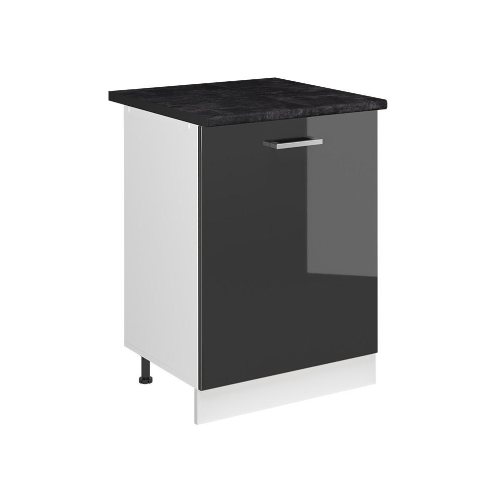 Vicco Küchenunterschrank Anthrazit, Weiß 60x81.6x60 cm