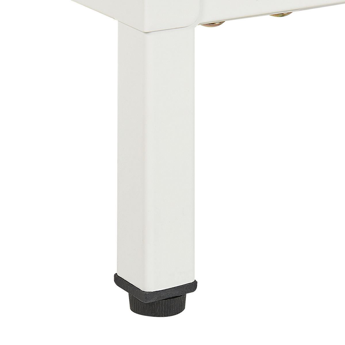 AKTENSCHRANK weiß 2 Türen Huron - Weiß, Metall (40/102/40cm) - Beliani