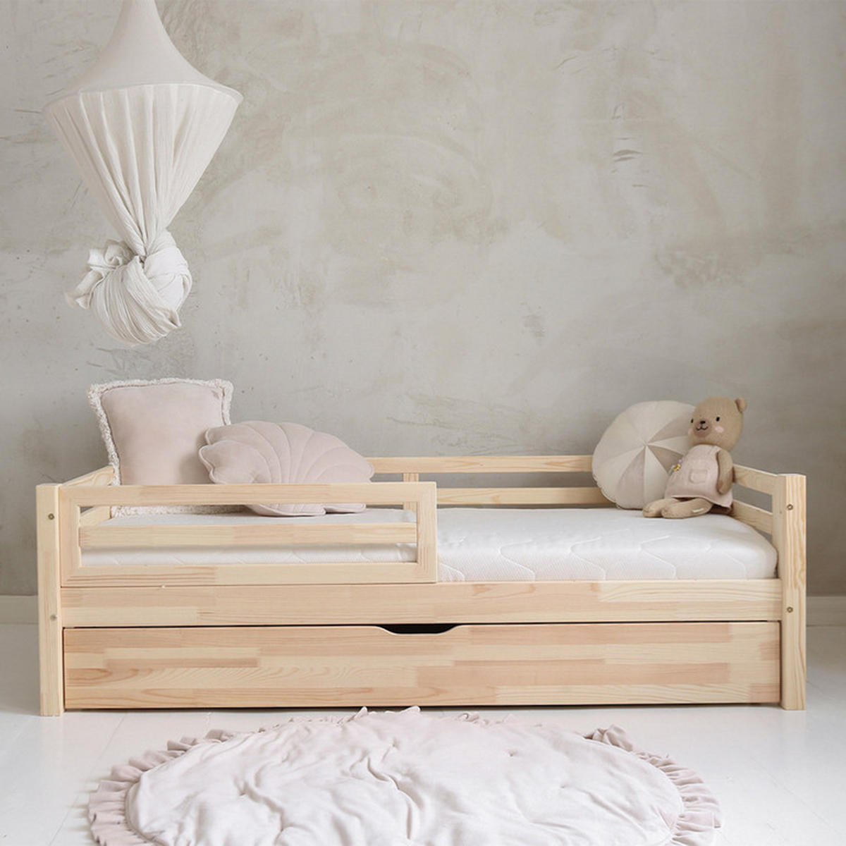 POSTEL 90/190 Myléna Přírodní dřevo - hnědá, dřevo (90/190cm) - Petits-meubles