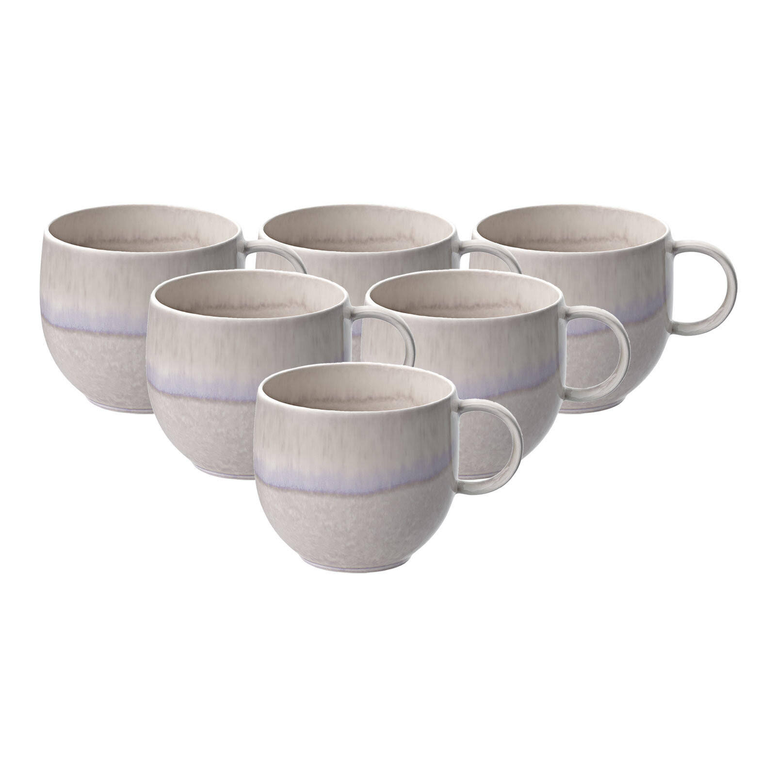 HENKELBECHER Perlemor Sand beige 290 ml 6er Set - Beige, Keramik (0.29L) - like.Villeroy & Boch