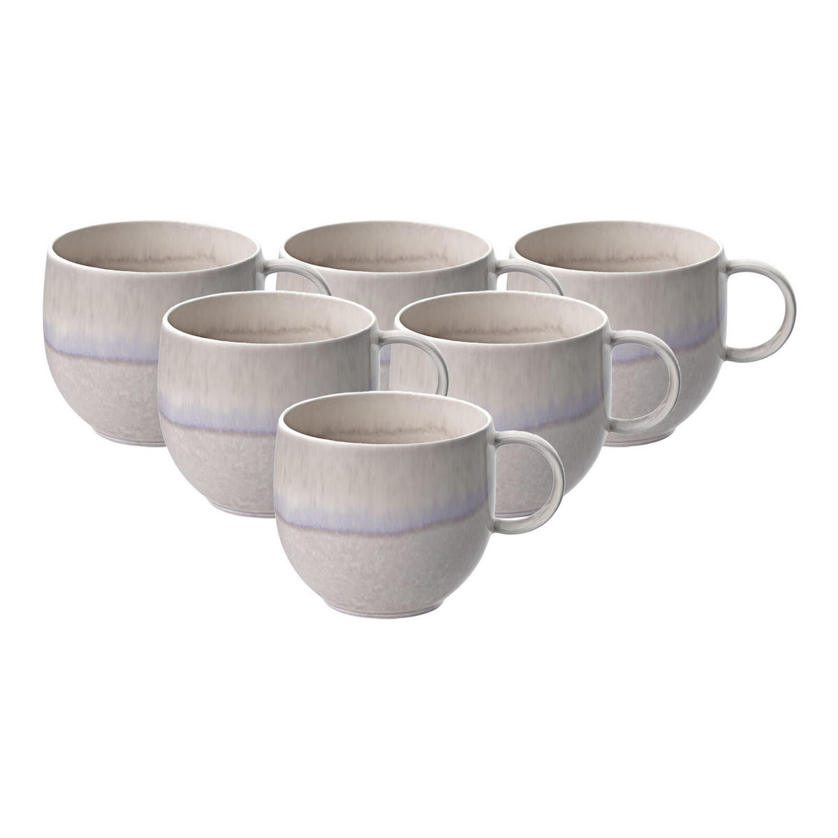 HENKELBECHER Perlemor Sand beige 290 ml 6er Set - Beige, Keramik (0.29L) - like.Villeroy & Boch