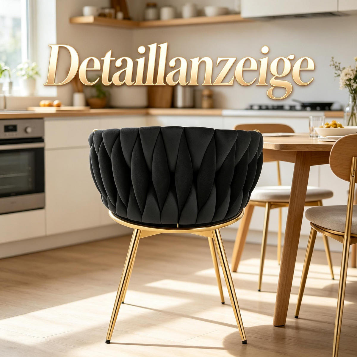 ARMLEHNSTUHL-SET DE-36126 2 Stück drehbar Schwarz - Schwarz, Metall (60.5/78/59.5cm) - ComfortXL
