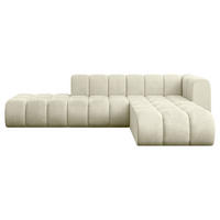 ECKSOFA modulares Sofa Zuvon-L1 - 296x177x70 cm Beige - Beige, Holzwerkstoff/Textil (296/177cm) - ALTDECOR