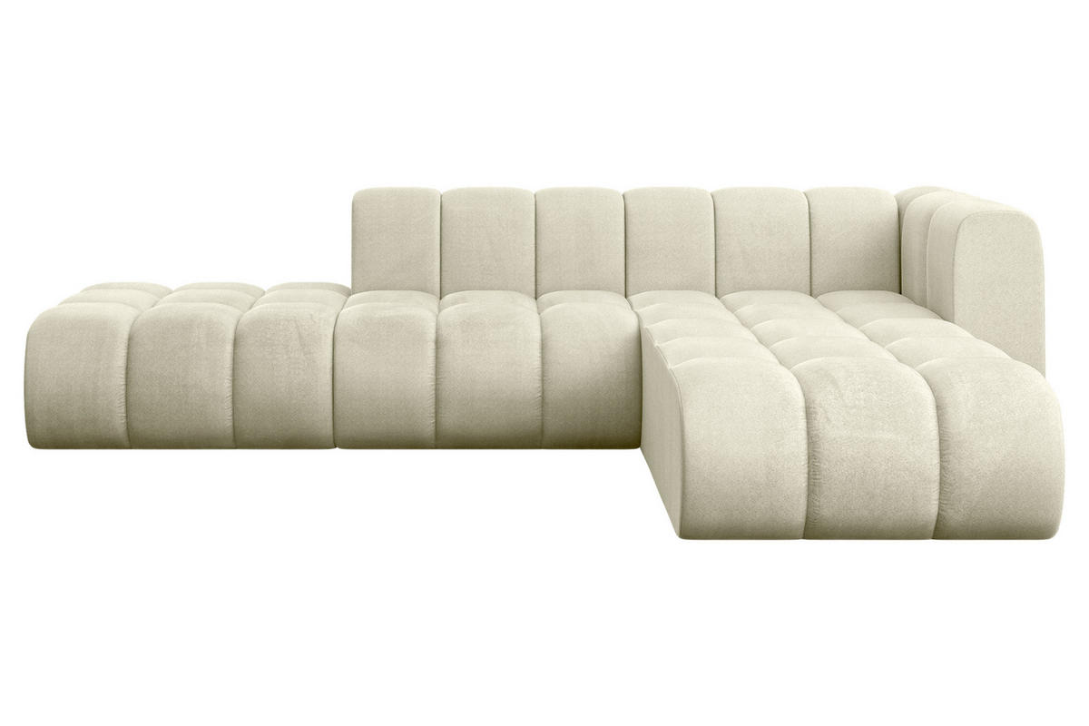 ECKSOFA modulares Sofa Zuvon-L1 - 296x177x70 cm Beige - Beige, Holzwerkstoff/Textil (296/177cm) - ALTDECOR
