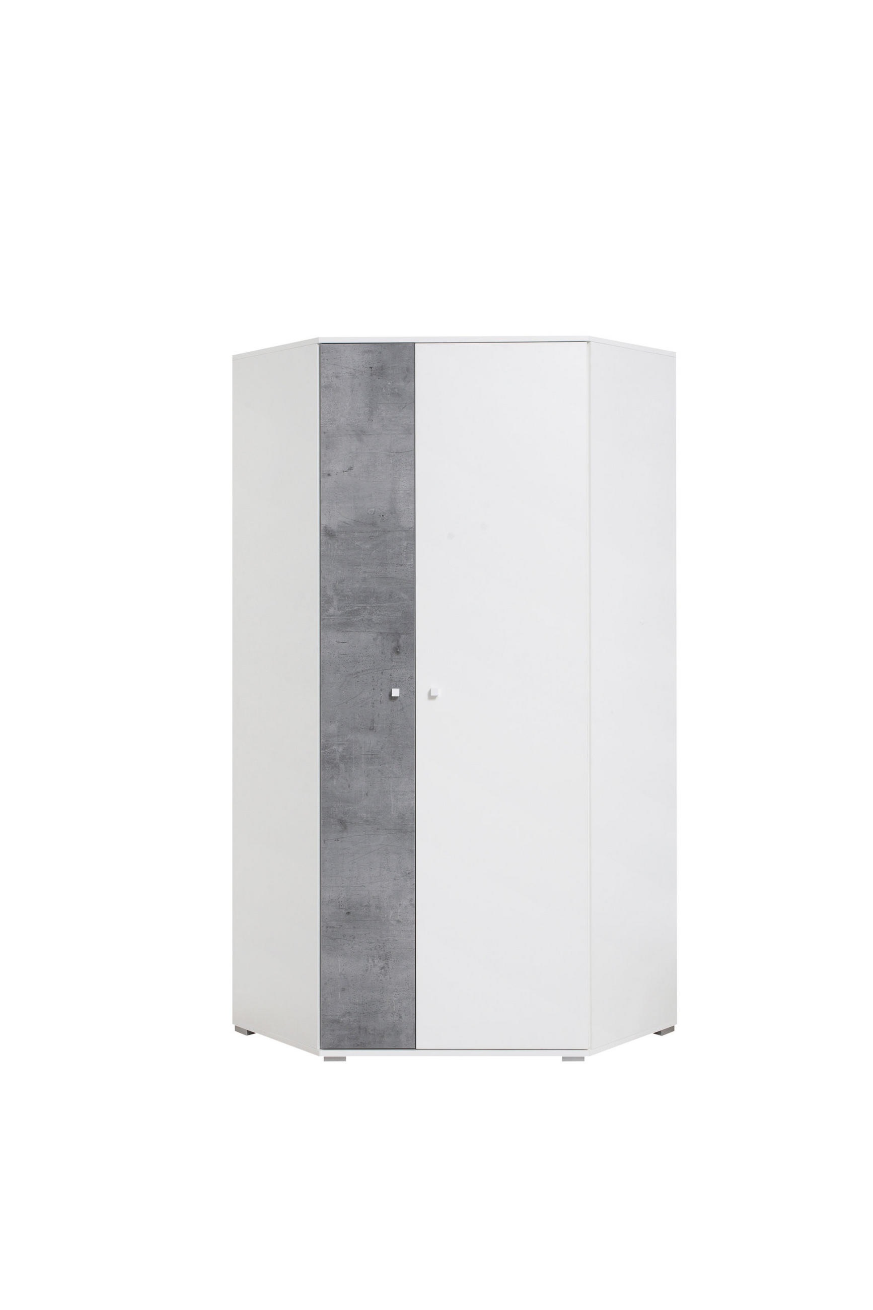 Masseno Drehtürenschrank Weiß 90x190x90 cm