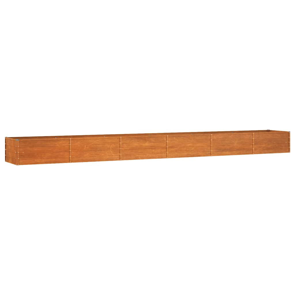 HOCHBEET Rostig 600/80/45 Cm Cortenstahl - Rostfarben, Metall (80/45/600cm) - vidaXL