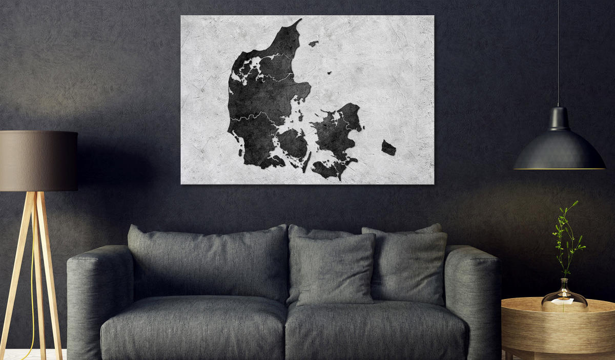 PINNWANDBILDER Schwarz-Weiß 90/60 cm - Schwarz, Naturmaterialien/Textil (90/60cm) - KUNSTLOFT
