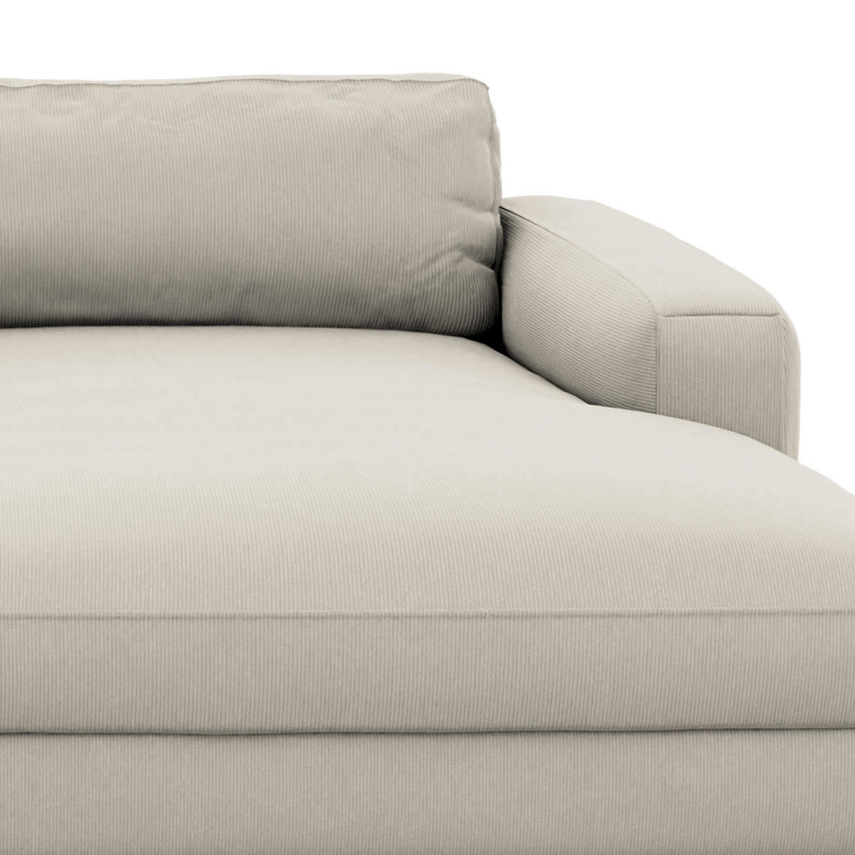 ECKSOFA mit Schlaffunktion - Hellgrau, Kunststoff/Textil (303/176cm) - home24