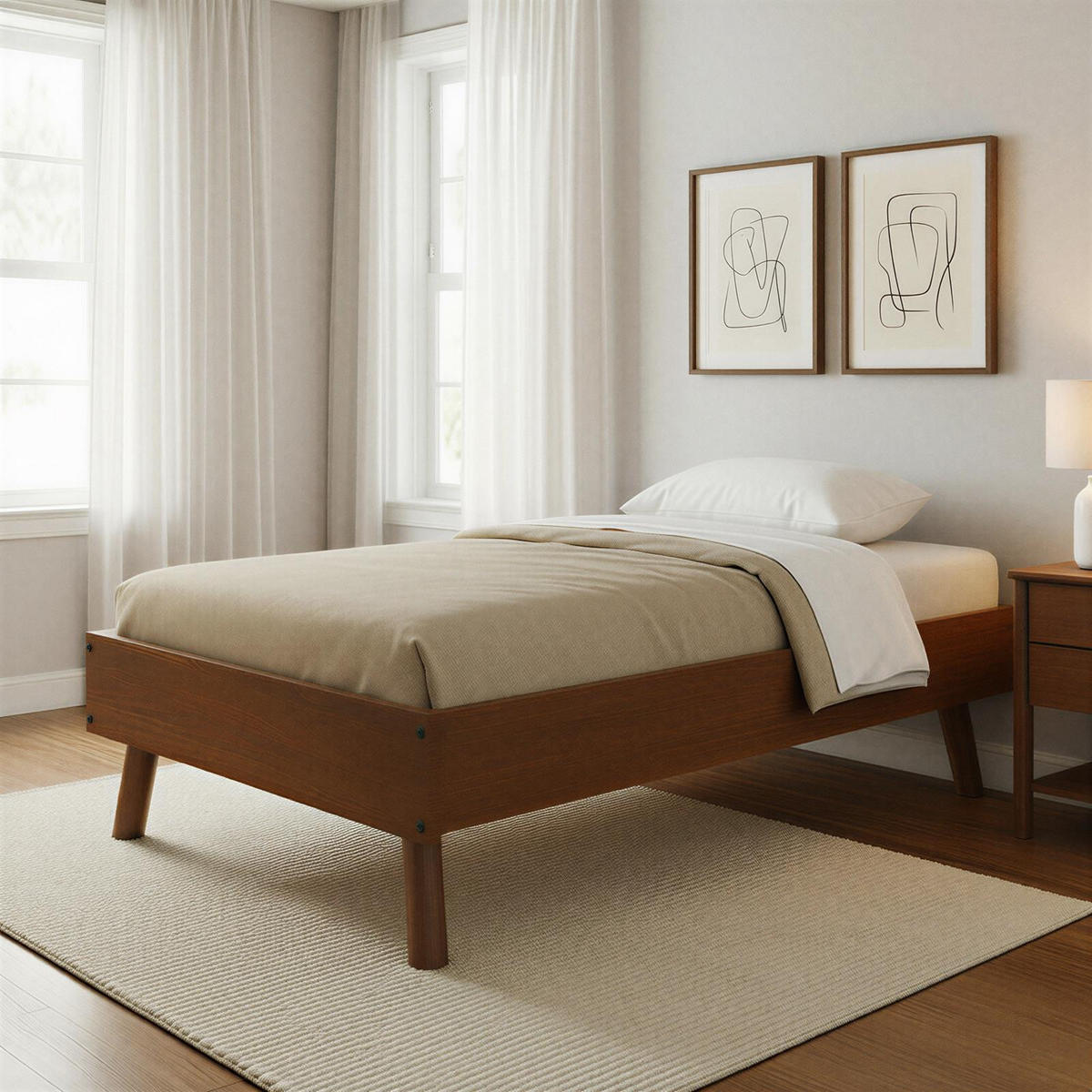 FUTONBETT KARRI 100x200 cm Kastanie - Kastanienfarben, Holz (100/200cm) - IDIMEX