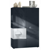 VITRINE Morena Einsatz in Weiß matt - Weiß, Holzwerkstoff (91.5/136.5/37cm) - Vladon