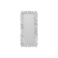 WANDSPIEGEL - 57 x 120 cm - Silberfarben - LOLA - Silberfarben, Metall (57/120/2cm) - Vente-Unique