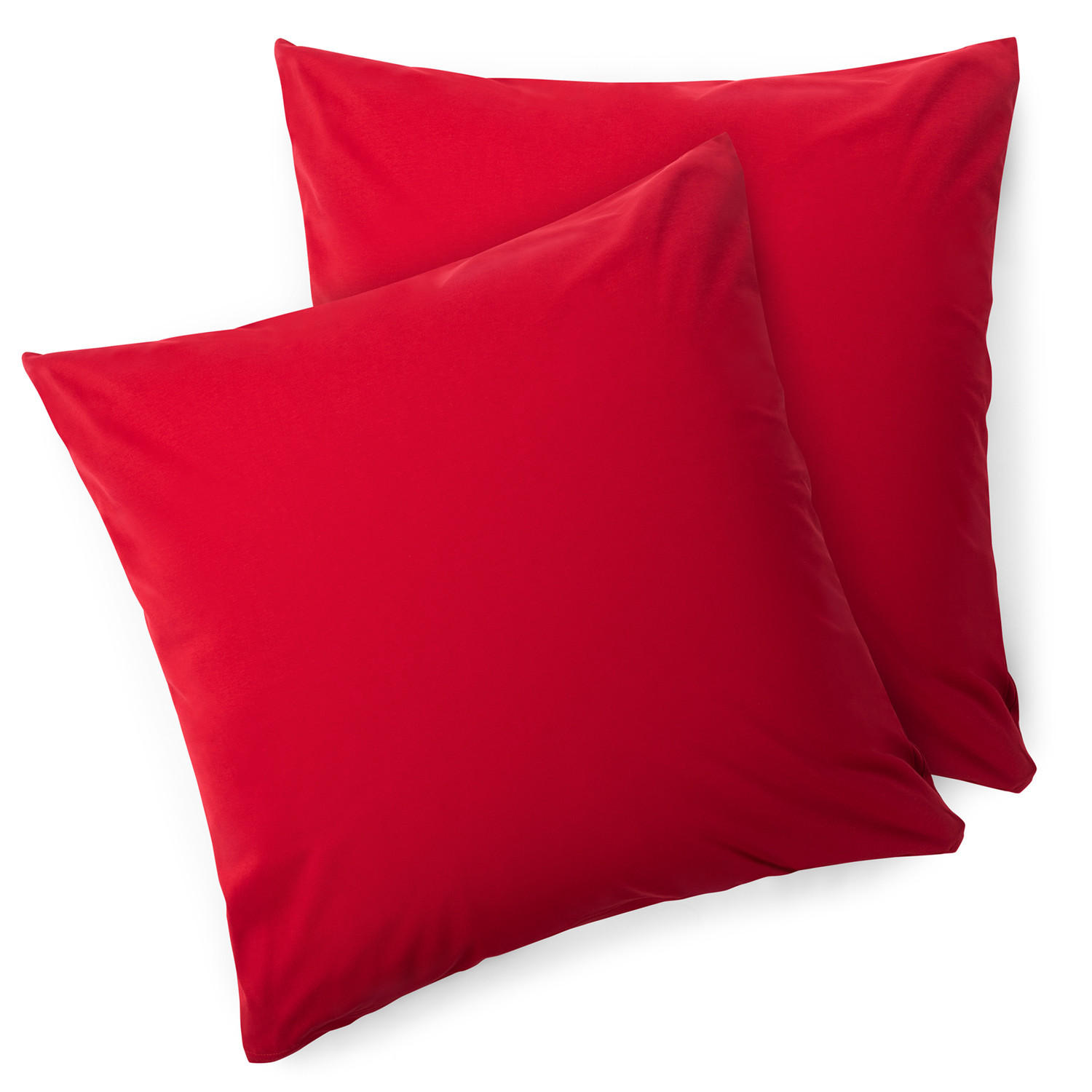 KISSENBEZUG Agneta 65/65 cm, 2er-Set, 100% Baumwolle, Rot - Rot, Textil (65/65cm) - Blumtal