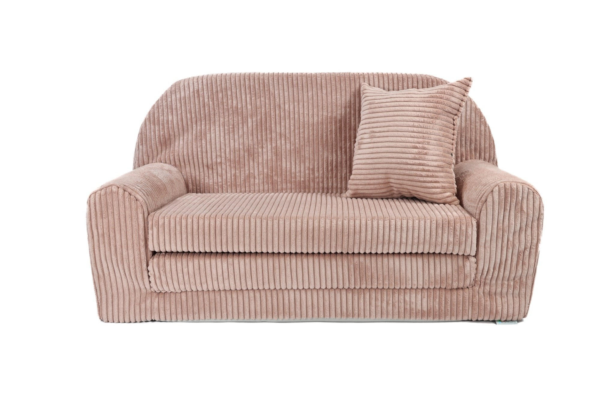 KINDERSOFA MINI aus Kuschel-Cord in Altrosa - Altrosa, Textil (78/45/40cm) - Fortisline