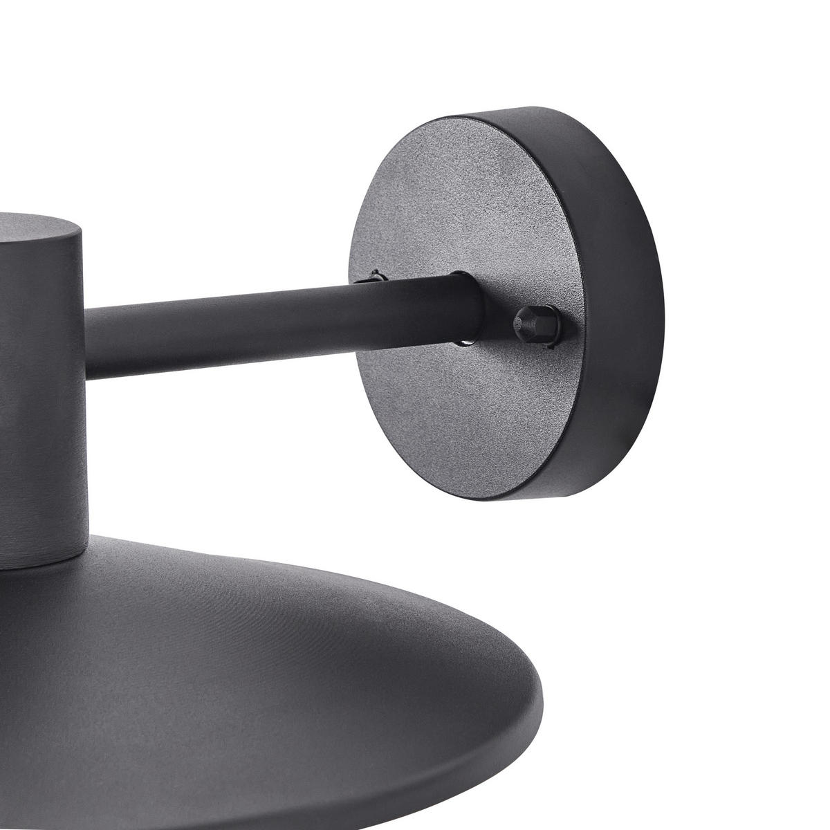 AUSSENWANDLEUCHTE Schwarz Bara IIa - Schwarz, Metall (30/20/30cm) - Beliani