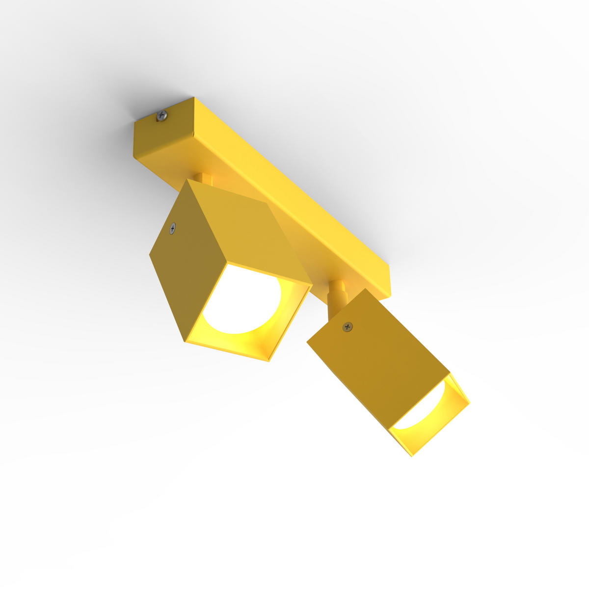 DECKENLEUCHTE - Gelb, Metall (6/27/18cm) - Lumicom