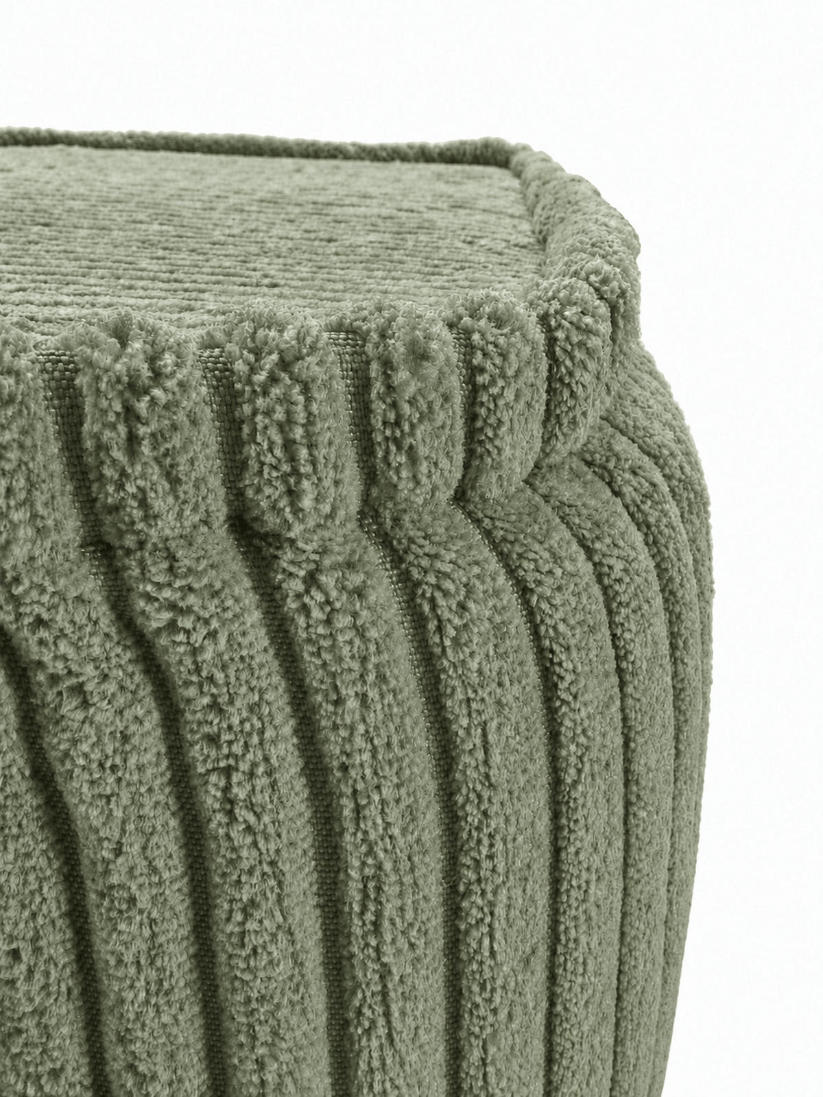 SCHLAFSESSEL ausklappbar, modularer Bodensessel mit Rückenrolle in Olivgrün - Olivgrün, Textil (80/62/95cm) - SURB