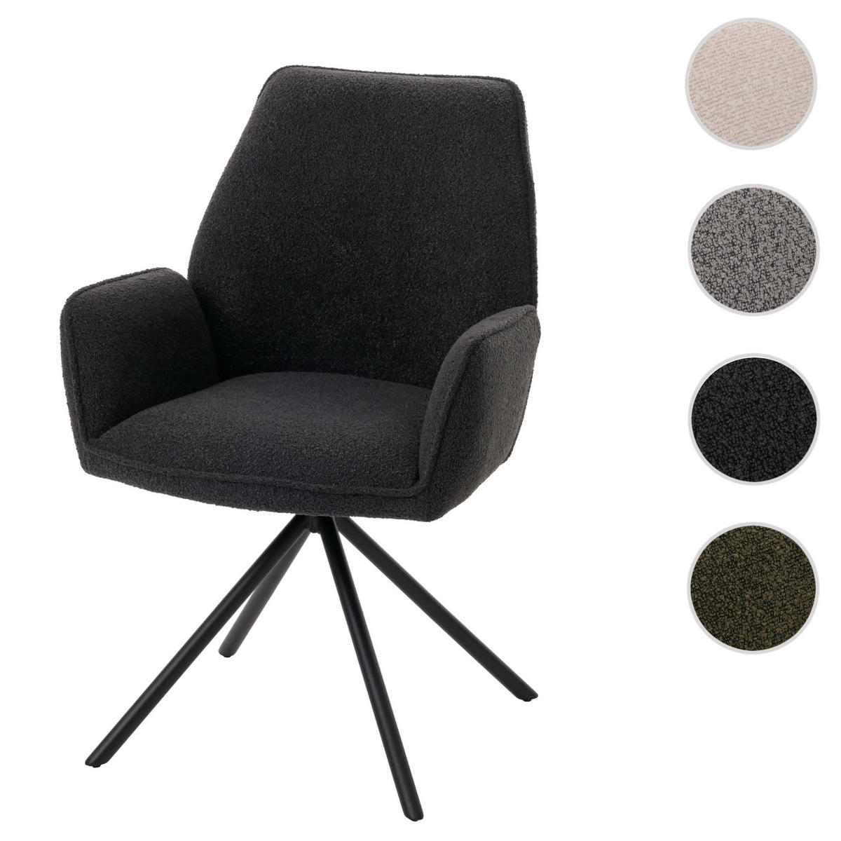 ESSZIMMERSTUHL Grau - Grau, Textil (60/86/60cm) - MCW