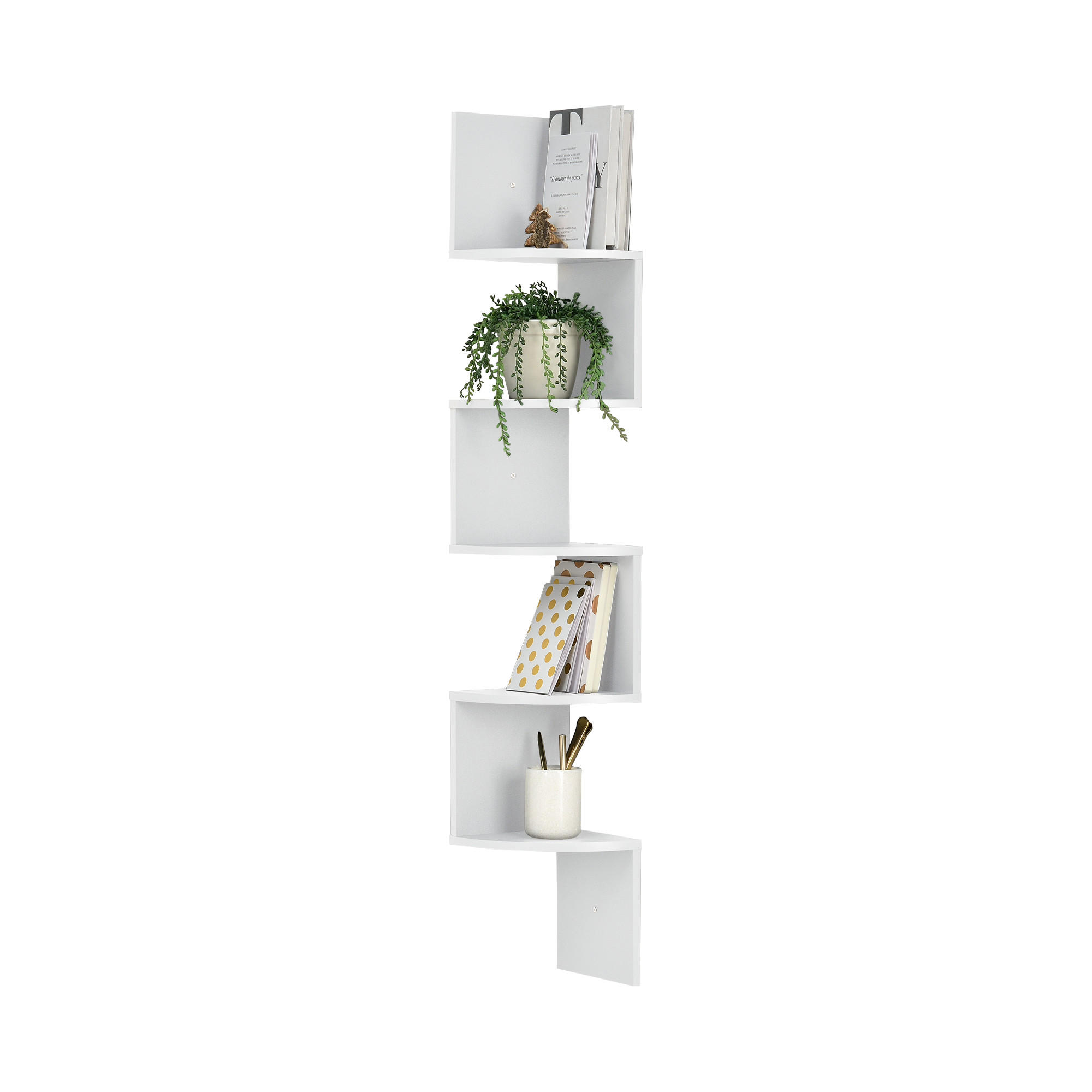 WANDREGAL Greiz - Weiß, Holzwerkstoff (123/19.5/19.5cm) - [en.casa]