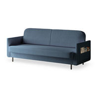 SCHLAFSOFA - POUCH - Dunkelblau - Aragon 79 - Dunkelblau, Holzwerkstoff (221/87/84cm) - Möblo