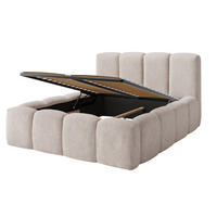 POLSTERBETT Nicole Beige 216 / 238 / 117cm mit Metalllattenrahmen - Beige, Holz/Holzwerkstoff (180/200cm) - Feldmann-Wohnen