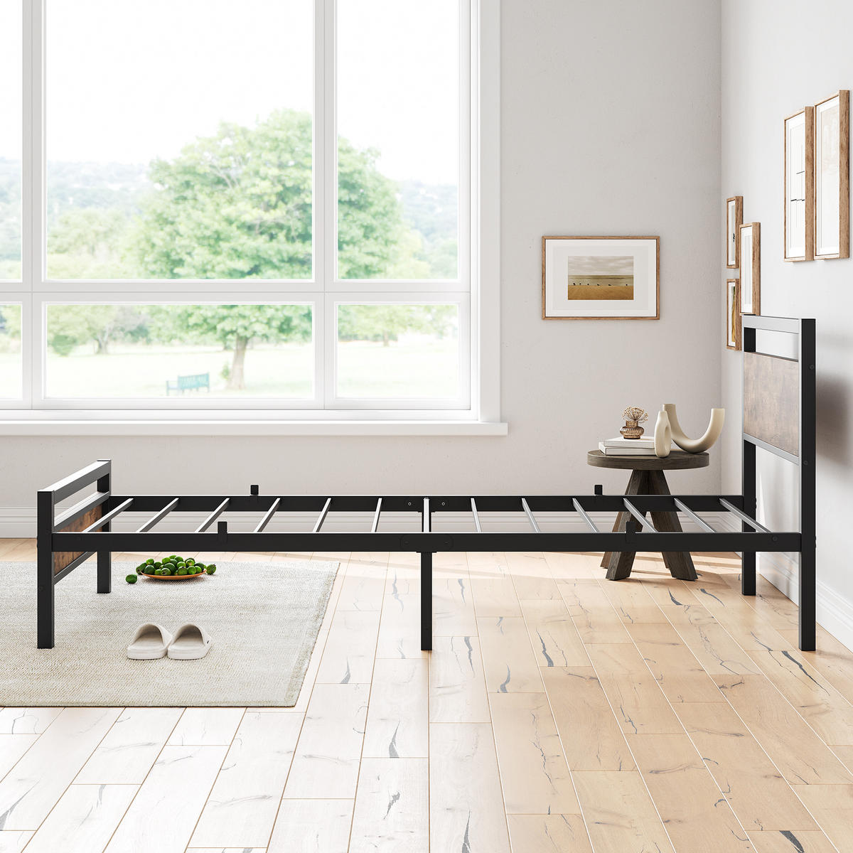 METALLBETT 140/200 cm DE-33024 mit Lattenrost und Stauraum Braun - Braun, Metall (140/200cm) - ComfortXL