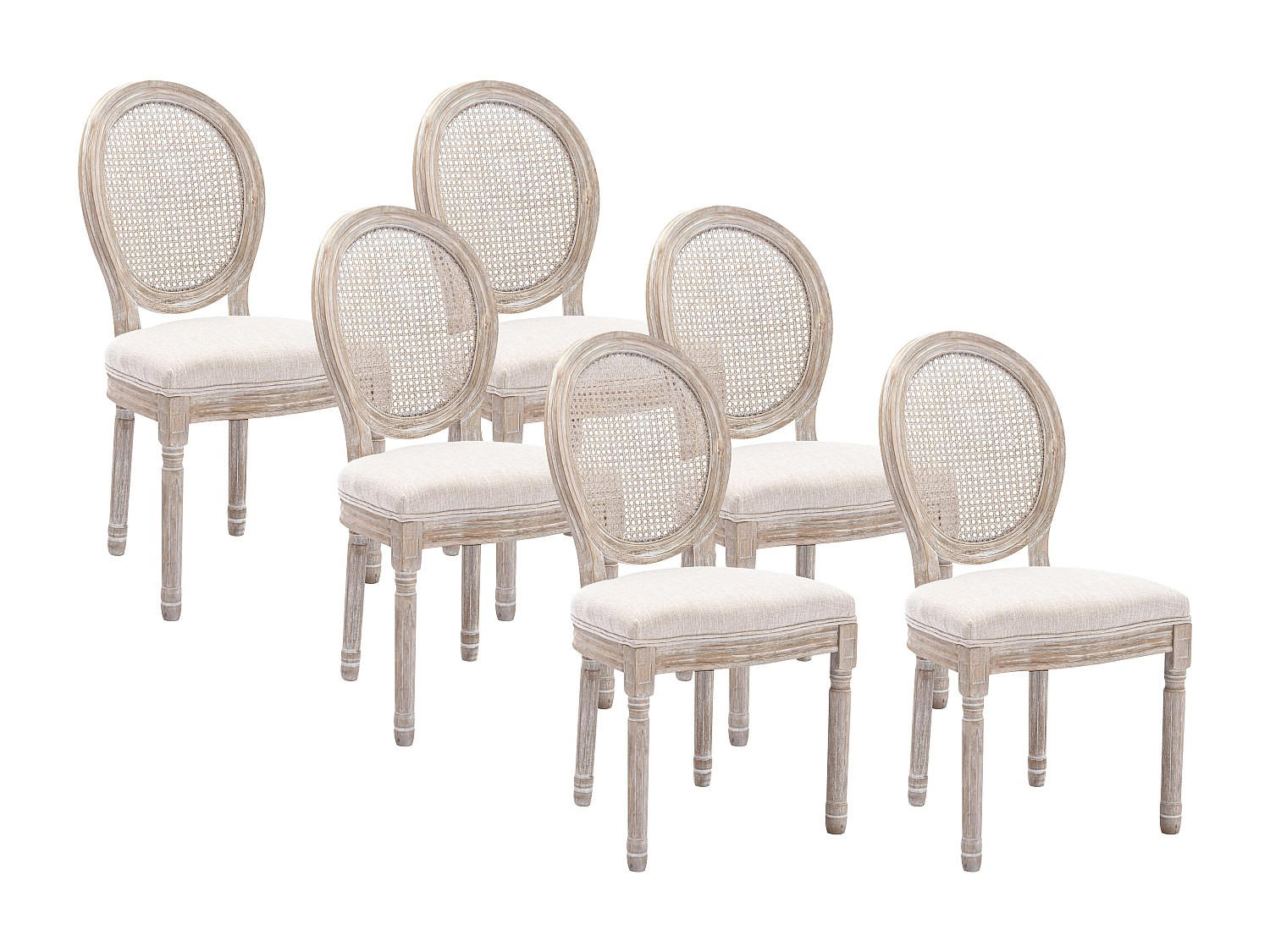 STUHL - 49cm x 57.5cm - Massivholz - beige - ANTOINETTE - Beige, Holz (49/95/57.5cm) - Vente-Unique