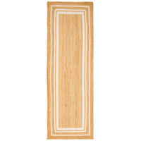 NATURFASER TEPPICH LÄUFER JUTE SALSA - Creme, Textil (80/150cm) - Pergamon