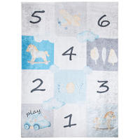 TEPPICH EMMA Grau 80/150 cm - Grau, Kunststoff (80/150cm) - Tapiso