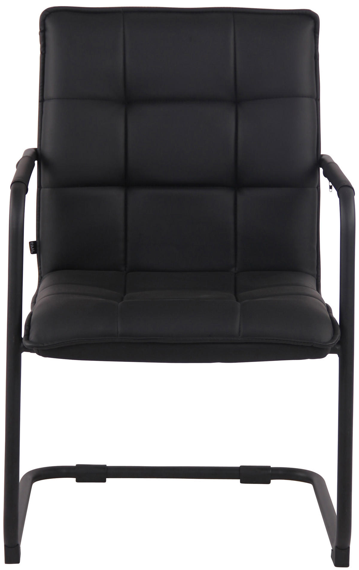 SCHWINGSTUHL Lederlook schwarz - Schwarz, Textil/Metall (57/89/64cm) - CLP