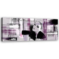 KUNSTDRUCK Rosa 150/50 cm - Pink, Textil (150/50cm) - KUNSTLOFT