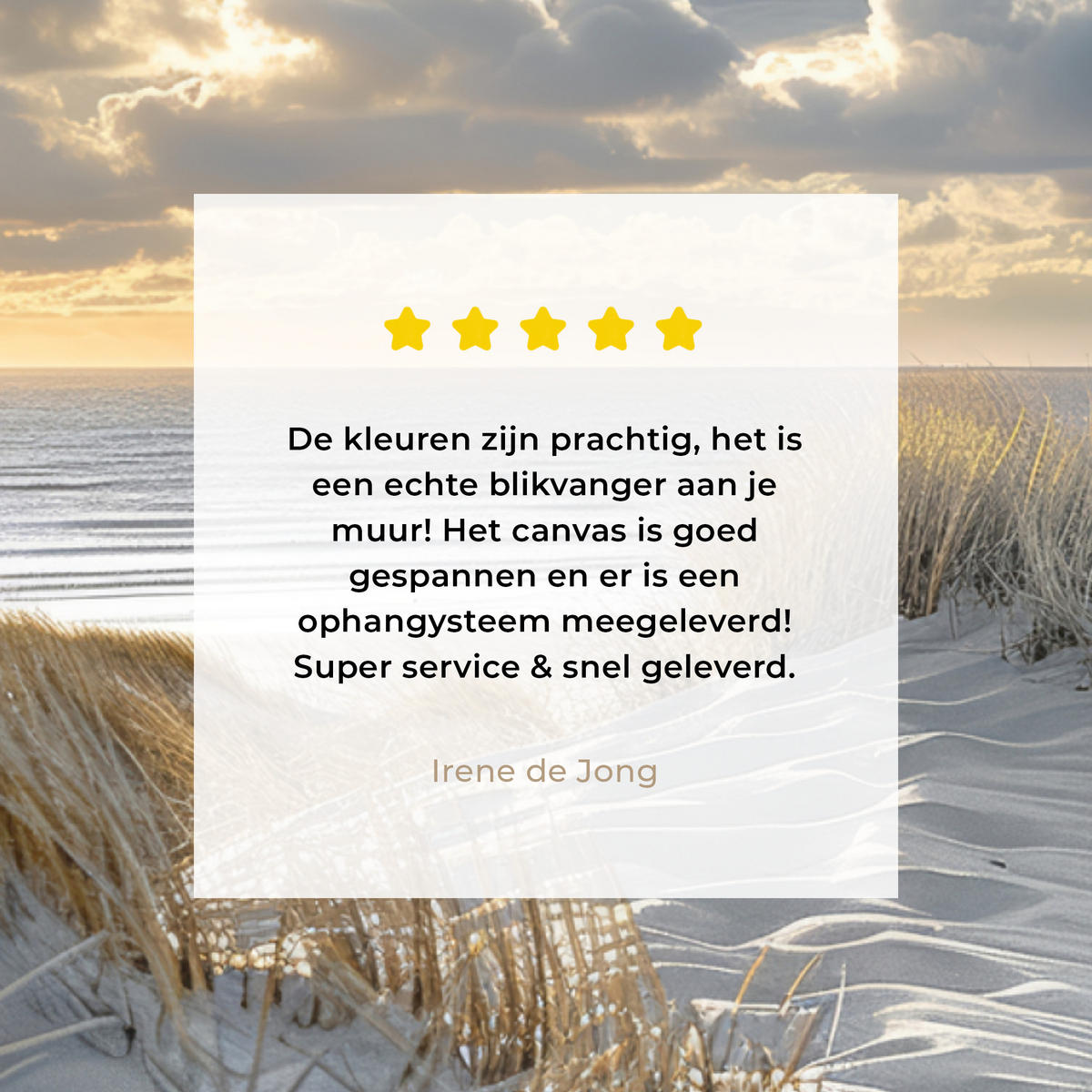 LEINWANDBILD Ausblick - Strand - Dünen - Meer - Natur Wandbild 40x30 cm - Sandfarben, Textil (40/30cm) - MuchoWow