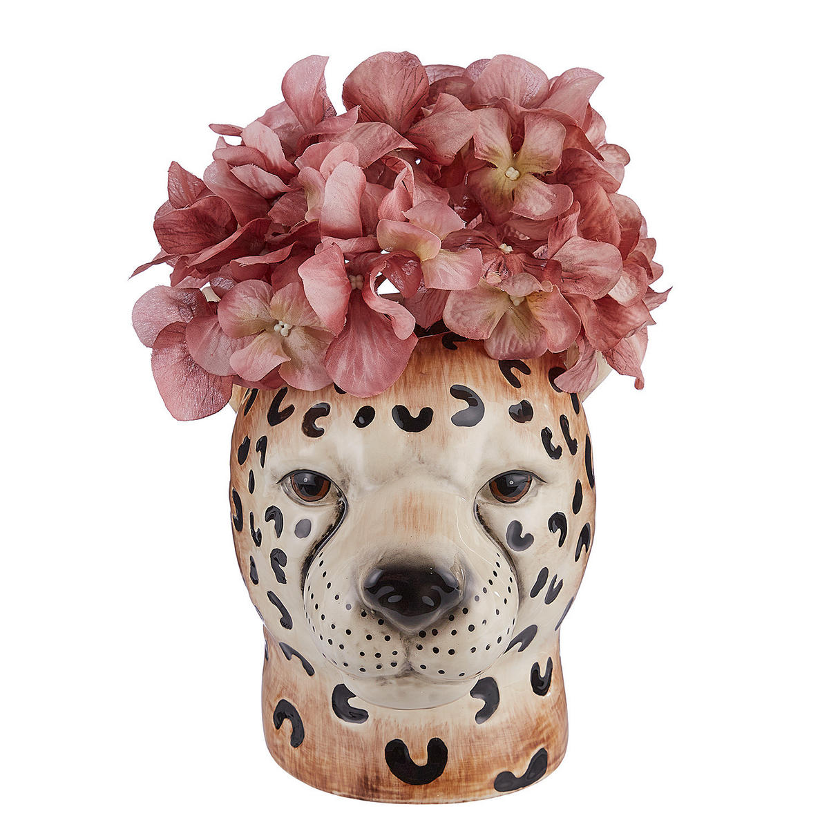 VASE Leo - Braun, Keramik (18cm) - Butlers