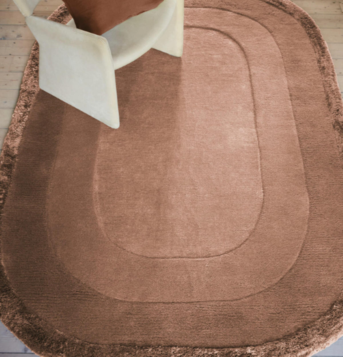 TEPPICH handgetuftet RINGO Orange 160 x 230 cm - Orange, Naturmaterialien (160/230cm) - Novatrend