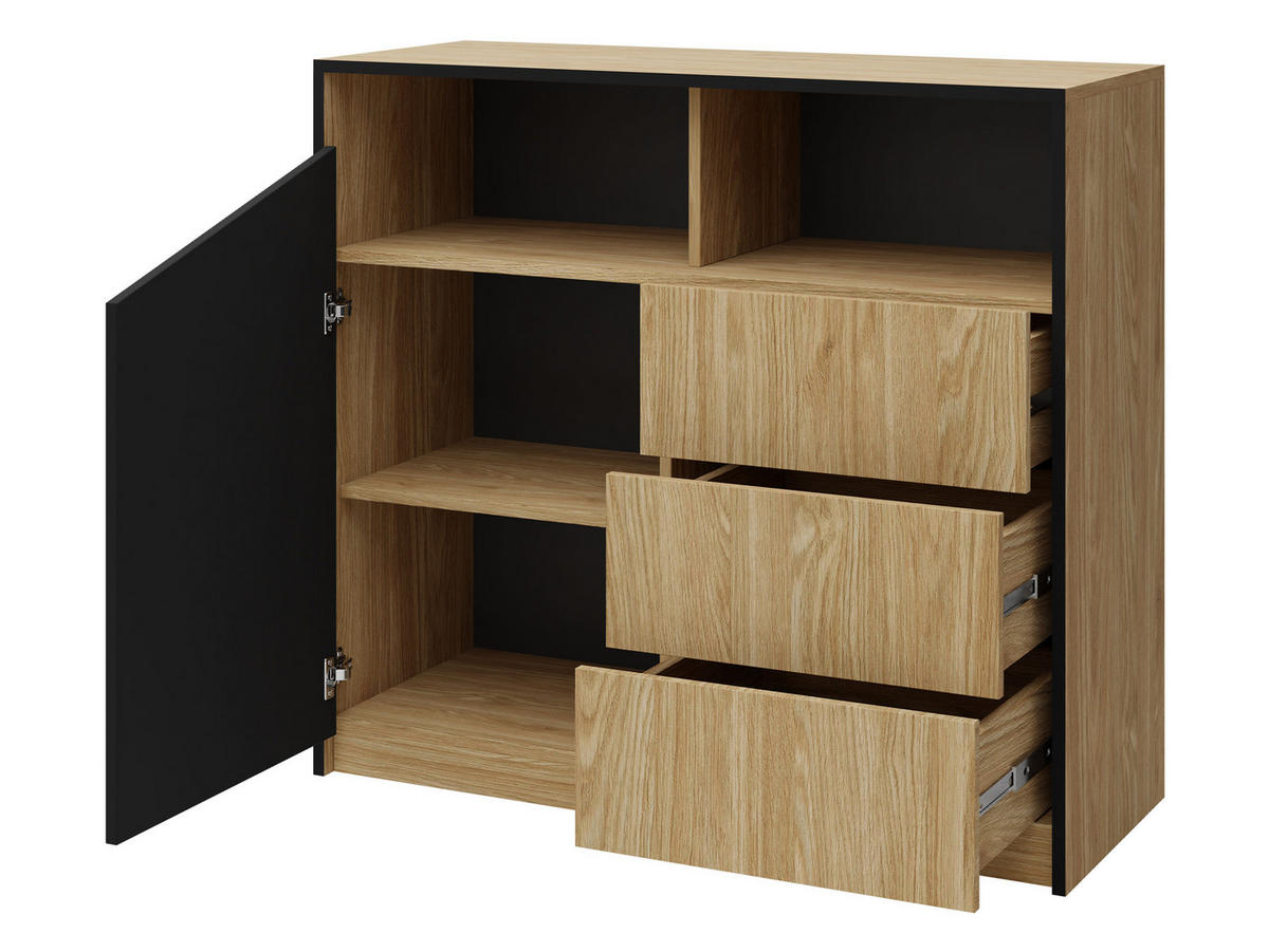 KOMMODE Aston 04 - Eichefarben/Beige, Holzwerkstoff (100/91/41cm) - MIRJAN24