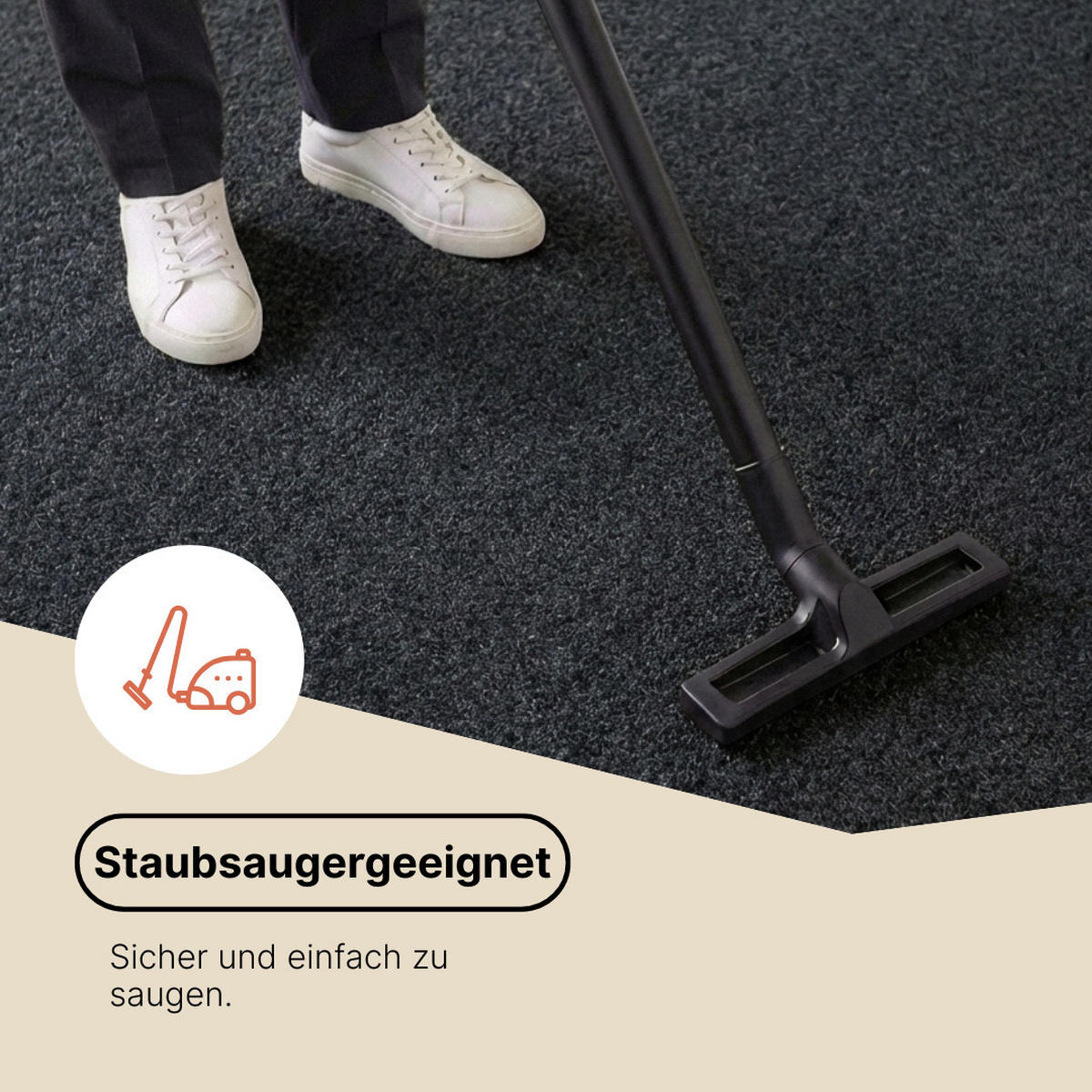 KUNSTRASEN Magic Forest 6,5 mm – Rasenteppich für Balkon, Terrasse & Garten, wetterfest 200/550 cm - Anthrazit, Textil (200/550cm) - Tapiso