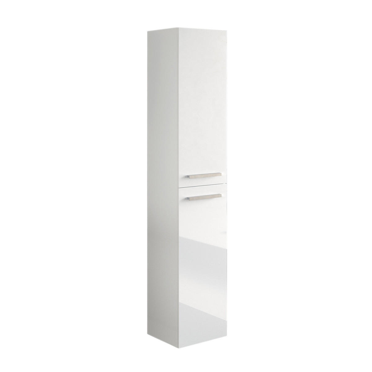 HÄNGESÄULE mit 2 Türen H140 cm - Weiß, Holzwerkstoff (26/140/31.4cm) - Calicosy