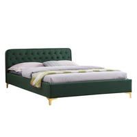 POLSTERBETT GLAMOUR 140X200 CM - Grün, Textil (140/200cm) - CARO-Möbel