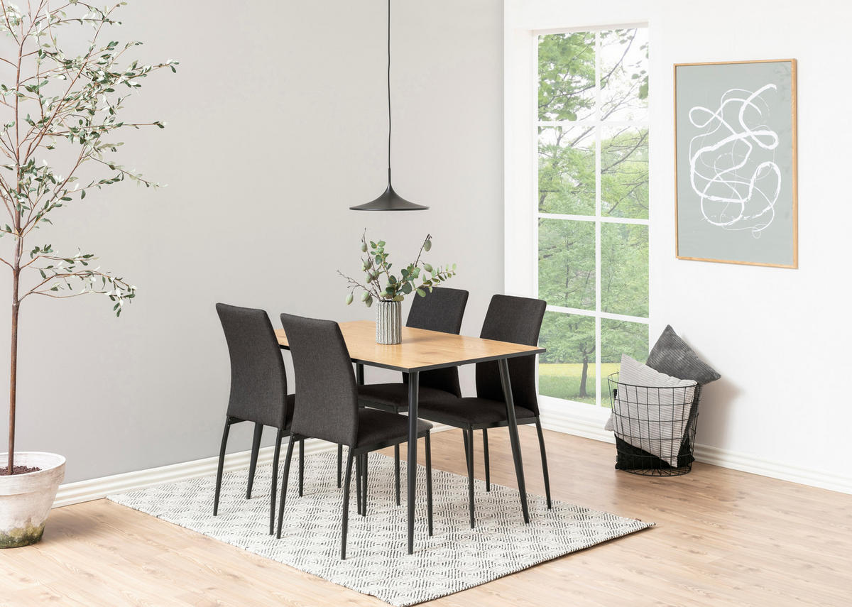 ESSTISCH Wildeiche Dekor - Naturfarben, Holzwerkstoff (80/120/75cm) - ebuy24